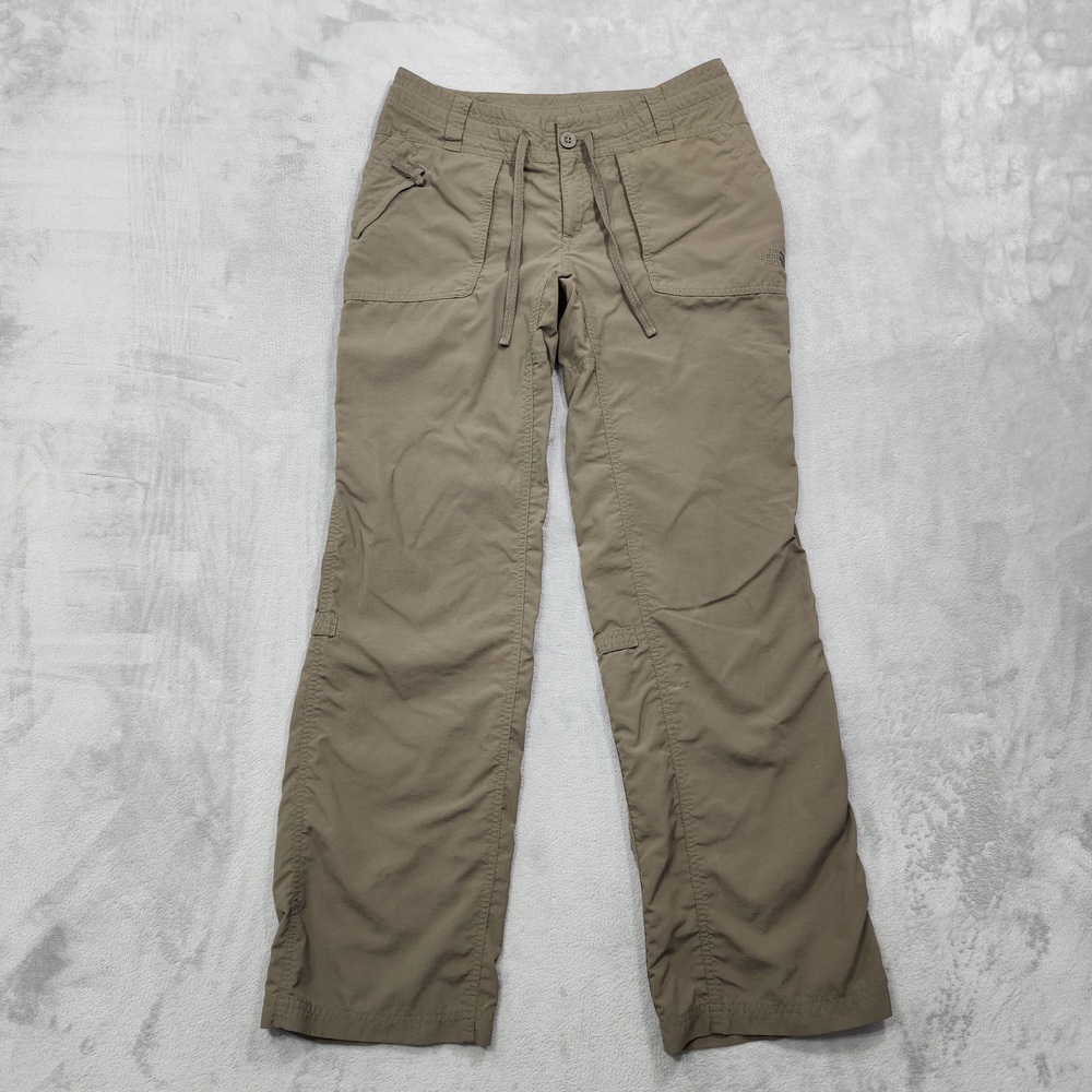 The North Face Pants Womens 4 Green Nylon Cargo Straight Gorpcore Hiking Travel